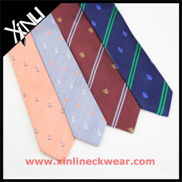 Cravates en soie 100% tissées sur mesure en jacquard tissé